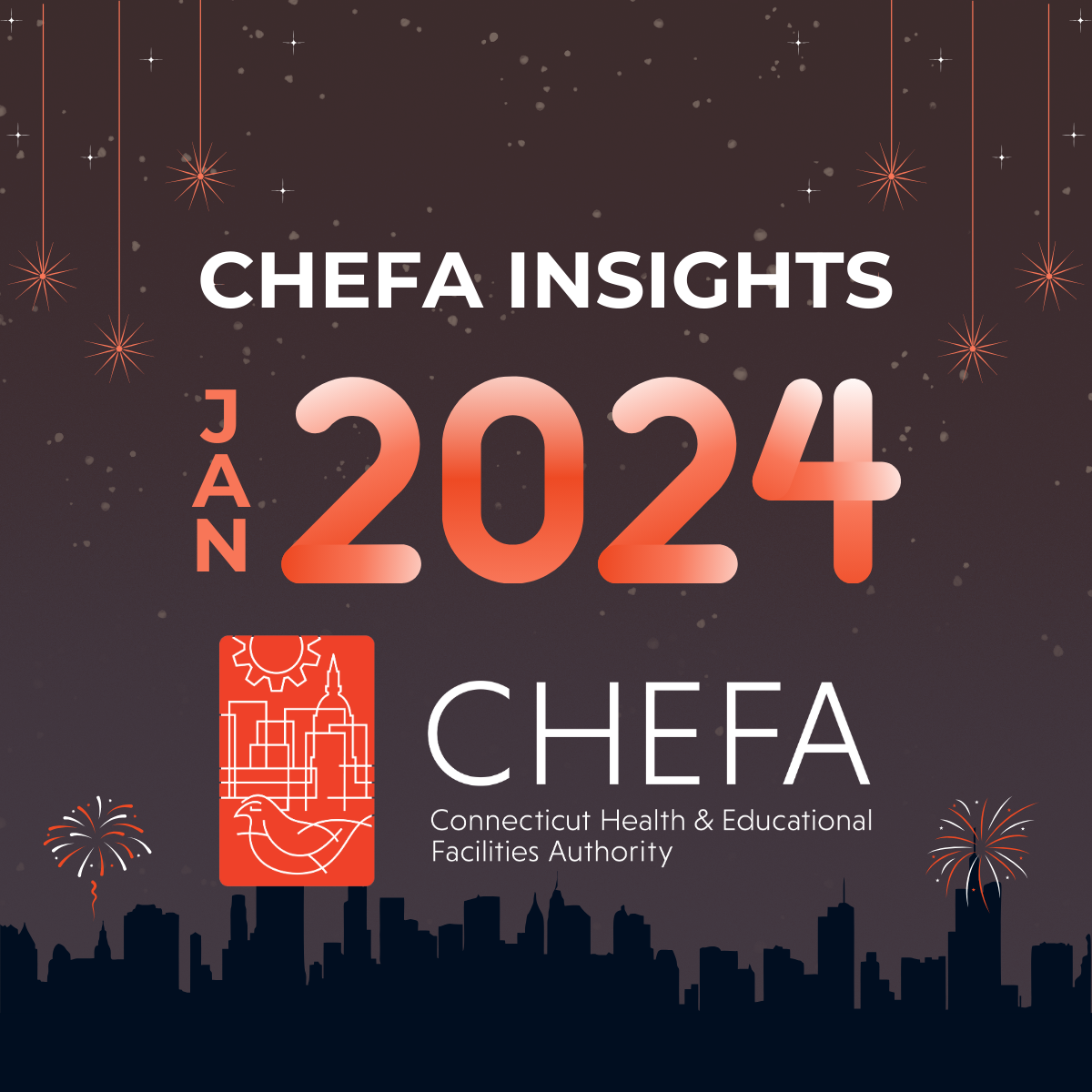 2024 New Year's graphic with the CHEFA logo for CHEFA Insights