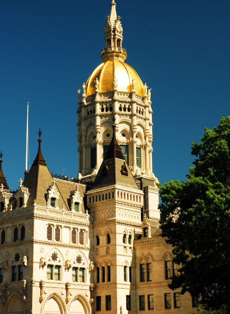 The Capitol Building in Hartford, Connecticut